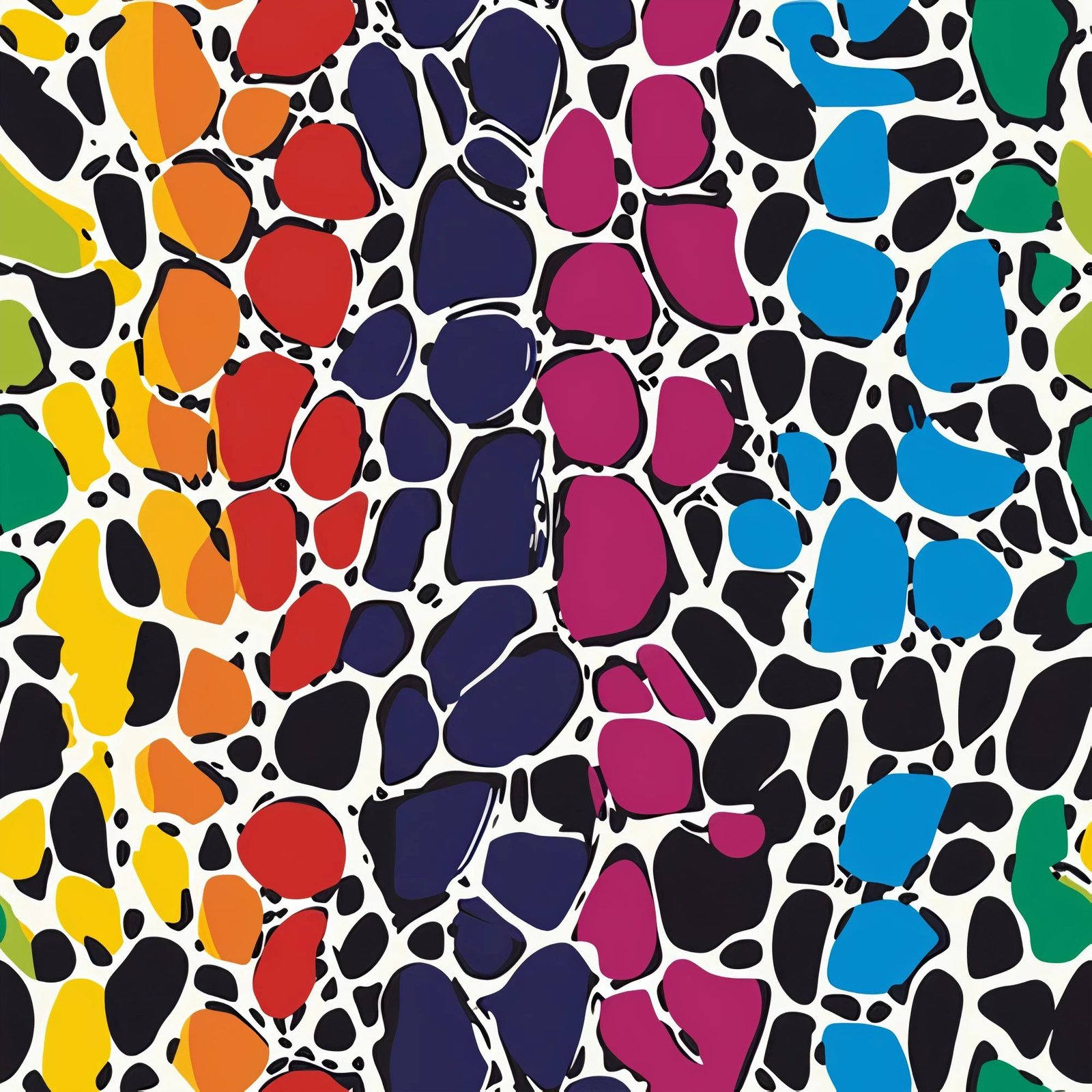 Bold Vibrant Afrocentric Print Fabric 1