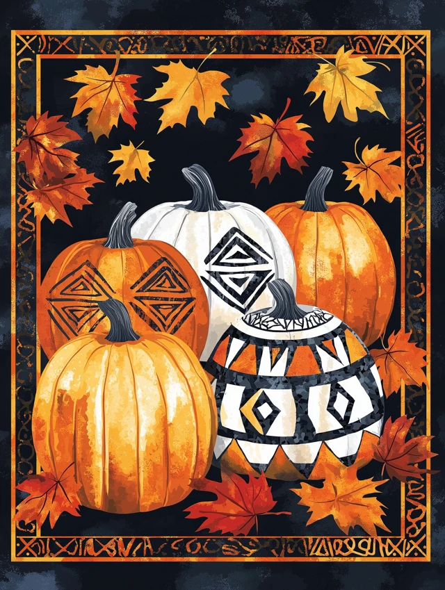 Harvest Pumpkin Panel